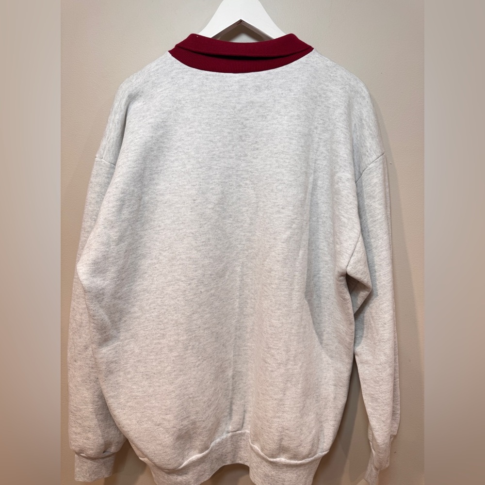 Vintage Graphic International Heart Sweatshirt Made USA Cottagecore Folk Art - Picture 6 of 6